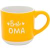 GRUSS & CO Tazza da caffè con incisione nonna | Mini tazza in gres porcellanato da 10 cl con nastro regalo | regalo amici, compleanno | 74644