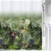 Spirella Tenda da Doccia Poliestere Jungle 180x200 cm Verde