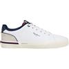 Pepe Jeans London Kenton Campus M Sneakers da Uomo Regular Fit in Pelle, Lavaggio Blu
