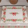 PETTI Artigiani Italiani - Coprifornello Natalizio per Cucina, Copri Piano Cottura 50x70 cm, Coprifuochi Ghirlanda, 100% Made in Itay