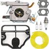 ZAMDOE WT-834 Carburatore per Husquvarna 36 41 136 137 137E 141 142 141LE 142E Motosega per Walbro WT-657 WT-529 WT-289 WT-285 WT-239 WT-202 Zama C1Q-W29E con Filtro Aria Candela Filtro Carburante