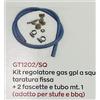 Ke Grill Kit Regolatore A SQUADRO per Barbecue a Gas Accessorio per Stufe Patio a Gas completo di Tubo e Fascette