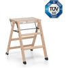 Foppapedretti Tialzo Naturale Sgabello In legno Made in Italy