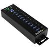 StarTech.com HUB Industriale USB 3.0 a 10 porte - Perno e concentratore USB 3.0