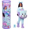 Barbie - Dream Bright Bear, bambola Cutie Reveal Care Bears Serie 2 con costume in peluche e mini orso, 10 sorprese e accessori con effetto cambia colore, giocattolo per bambini, 3+ anni, JFV61