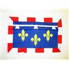 AZ FLAG Bandiera Centro 45x30 cm - Bandierina Centre In Francia 30 x 45 cm Cordicelle