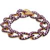 POMELLATO Bracciale collezione catene in oro con zaffiri rosa