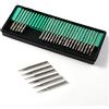 SENRISE Diamond BurrSet di 30 frese rotanti a gambo da 2,35 mm, per vetro, pietra preziosa, metallo