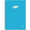 Pacsa 16418 - Quaderno, formato A4, 80 pagine, 4 mm, a quadretti, 60 g