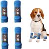 OTKARXUS Scaldamuscoli per cani, 4 pezzi, protezione per gomito per cani, morbidi e caldi, in maglia, per gattini, cuccioli, cani di piccola taglia e gatti (blu, S)
