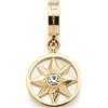 Jewels by Leonardo, ciondolo clip & mix lauren - ciondolo per catena in acciaio inox dorato - stella tridimensionale - regalo per donne - 024966, 2,6 cm, Acciaio inossidabile, Nessuna pietra preziosa