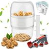 GZLCEU Macina per Noci Manuale, Piccolo Macinino per Noci con Manovella con 20 pcs Sacchetto Sigillato 1 Cucchiaio per Mandorle, Nocciole Trita Manuale Smerigliatrice