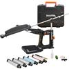 SHARPAL 202H Sistema di Affilacoltelli Professionale - Affilatore ad Angolo Regolabile 10°-35° con 7 Abrasive (Diamante 220/325/600/1000, Cote 3000/6000, Coramella) e Custodia, Regalo Festa del Papà
