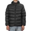 HomKuch Giacche tamponate imbottite da uomo cappuccio rimovibile impermeabile Cappotto invernale casual