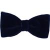TigerTie - Papillon velluto - blu scuro marino - vellutino