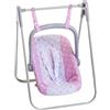 JC Toys - 2 in 1 Amaca e sedia multiposizione rimovibili per polsi fino a 45 cm, rosa e bianco a pois, portatile, peso leggero, progettato da Berenguer Boutique + 3 anni