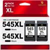 YUANQIMM 545 Black PG-545XL Nero Compatibile per le Cartucce per Stampanti Canon 545 per Canon PG 545 XL Nero per Canon Pixma TS3350 MX495 TR4550 TS3150 TR4551 MG2550s MG2555s TS3151 MG3050 MG2950（2 Nero）