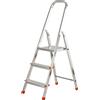Gierre Scalamia AL130 , 3 gradini, 1.20 m - Scalandrino in alluminio con cavalletto - Altezza stimata operativa 2.49 m