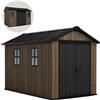 Keter Signature Walnut 7511/1175 - Casetta da giardino - Con finestre - 230x350x246 cm