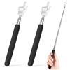 WUGAUWOR Bacchetta Puntatore Telescopica, 2 Pezzi Bastone Telescopico per Insegnanti con Design a Dito (17-55cm), Asta in Acciaio Inox con Punta Morbida per Lavagne, Ideale per Lezioni, Conferenze