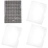 PH PandaHall 4pz Copertina Trasparente Libro A5 Copertina per Libretto, 38.5x24.5cm Copertine in Plastica PVC per Diari Quaderni Agende Documenti e Album da Disegno A5