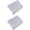 Composad | Coppia di Ripiani interni per ARMADI, scaffali per armadi, (LxAxP) 46,4x1,8x48 cm, Colore Grigio, Made in Italy