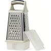 Amazon Basics Grattugia per Formaggio a 4 Lati, in Acciaio Inox, Lavabile in Lavastoviglie