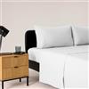Bassetti Completo Letto Singolo, Bianco, 100% Cotone, 160X280 cm, Set Lenzuola, Parure, Lavabile In Lavatrice, Lenzuolo Sopra, Lenzuolo Sotto Con Angoli, Federa