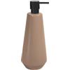 Spirella - Dispenser di Sapone Joshua in Grès 650 ML - Elegante e Pratico per il Tuo Bagno - Facile da Riempire e Usare - Perfetto per Uso Quotidiano - Cappuccino