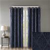 Sun Smart SUNSMART Mirage - Tende oscuranti 100% totali in tessuto jacquard damascato oscuranti, pannello con passante, 50 x 95 cm, colore: blu navy