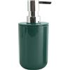 MSV - Dispenser di Sapone INAGUA - Compatibile con Gli Accessori Inagua - Dimensioni Standard - Ø 7 x 18 cm - Verde Scuro - Materiale PS Resistente - Ideale per Il Bagno
