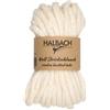 Halbach Seidenbänder Tubo in lana premium | Larghezza: 10 mm Lunghezza: 15 m | Lana Chunky per lacci spessi o per lavori a maglia a mano | Colore: bianco naturale