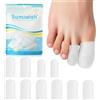 Sumiwish Proteggi Dita Piedi Toe Protector - 8 Pack per alluce, copridita, protezione alluce per alleviare il dolore, unghie mancanti o incarnite, calli, duroni, vesciche, dita a martello