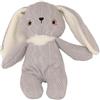 Toyland® 17 cm (6,6) Coniglietto Coniglio Lavorato a Maglia Grigio Chiaro - Peluche per Bambini - Adatto per età 12 Mesi+