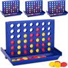 AMFUN Mini Forza 4, Giocattolo di Strategia Verticale per 2 Giocatori, Giochi da Viaggio Portatile per Auto, Aereo, Campeggio e Viaggi in Famiglia