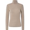 YAS Y.A.S Yas Yaswoola LS High Neck Top Noos - Maglia a Maniche Lunghe da Donna, Fungi, M