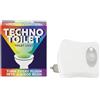 Gift Republic Techno - Luce per WC con sensore di movimento, 8 colori, funzionamento a batteria, luce notturna con sensore di movimento, per feste, divertente idea regalo