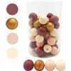 Oulitigy Perline Di Silicone DIY Silicone Sciolto Perline D'oro 12mm 50pc Perline Per Fare Collana Braccialetto