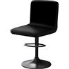 YINGAYOU Coprisgabello con Schienale Velluto Copri Sgabello Bar con Schienale Elasticità, Antipolvere, Antirughe, Facilmente Lavabile per Bar, Ristoranti, Cucine Domestiche (1, Nero)