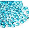 Meschett 0.44KG Marmi di Vetro,Blu Mare Mini Perline di Vetro Piatto~150 PZ per Vaso Riempitivi,Mancala Gemme Fish Tank Rocce per Tavolo Acquario,Home Decor Art Craft Supplies(0.5~0.7)