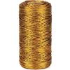 G2PLUS 100m Filo d'oro,Spago Dorato 1.5mm,Corda Gioielli,pago Natalizio | Filo Sottile Non Elastica per Confezioni Regalo o Ornamenti Alberi di Natale