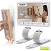 Trilancer Strisce Adesive per Appendere Quadri 20 Coppie Taglia L, Forte Tenuta, Senza Chiodi né Attrezzi Senza Danni al Muro Rimovibili, con Livella, per Cornici, Decorazioni Poster e Superfici Lisce