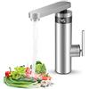 Strixorn 3000W 230V rubinetto elettrico con scaldacqua istantaneo, rubinetto in acciaio inossidabile con scaldacqua, rubinetto da cucina con scaldacqua e indicatore di temperatura, rubinetto per acqua calda e