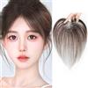 RUNRAYAY Toppers per capelli per donne, grande base marrone con frangia di divisione evidenzia il vero topper per capelli umani con toppers per le donne, in stile marrone 1