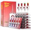 POSEIDON Confezione da 50 cartucce professionali per tatuaggi, misure assortite, tonde, Shader Magnum, 3RL/5RL/7RL/9RL/7RM/9RM/9RM/11RM/7M1(#10), 5RS/9RS (#12), aghi usa e getta con bordo per dita, misura