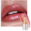Lestpola Rossetto rosso glitterato Smooth Nourishing Lip Liner & Lipstick 2 in 1, texture cremosa, altamente pigmentato di emergenza Coppa lucidalabbra, trucco 08