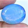 Naturale Blu Fiordaliso Opale Australiano 25.55 CT Ovale Certificato Loose Gemma