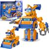 Super Wings Robot trasformabile Marty, altezza 16 cm, giocattolo veicolo robot trasformabile 2 in 1, con personaggio alto 5 cm, giocattolo per bambini maschi femmine dai 3 anni in su, oran