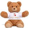 Trudi Bear Marlon T-SHIRT POMPEI | Peluche con maglietta città italiane, gift ricordo gadget viaggi | 32x30x20 cm taglia M | Souvenir | modello 15056