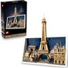 LEGO Architecture Parigi - La Città dell'Amore - Modellino da Costruire per Adulti Fai da Te - Decorazione per Casa o da Parete 3D con Paesaggio Parigino tra cui la Torre Eiffel - Idea Regalo - 21064